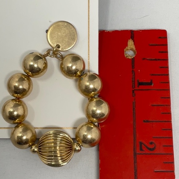 NWT Canvas gold tone dangle earrings - Picture 3 of 3